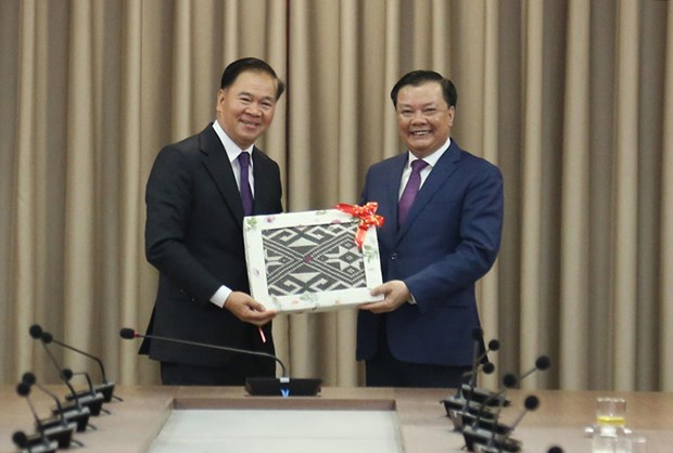 Ha Noi, Laos promote cooperation in all fields - Ảnh 1.
