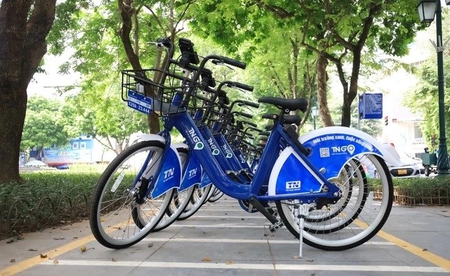 Ha Noi expands bike-sharing network to boost green transport- Ảnh 1.