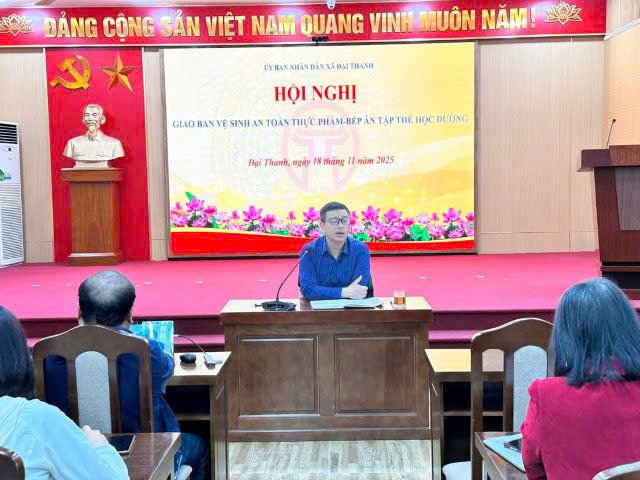 Xã Đại Thanh tăng cường bảo đảm an toàn thực phẩm tại bếp ăn trường học- Ảnh 1. Xã Đại Thanh tăng cường bảo đảm an toàn thực phẩm tại bếp ăn trường học- Ảnh 1.