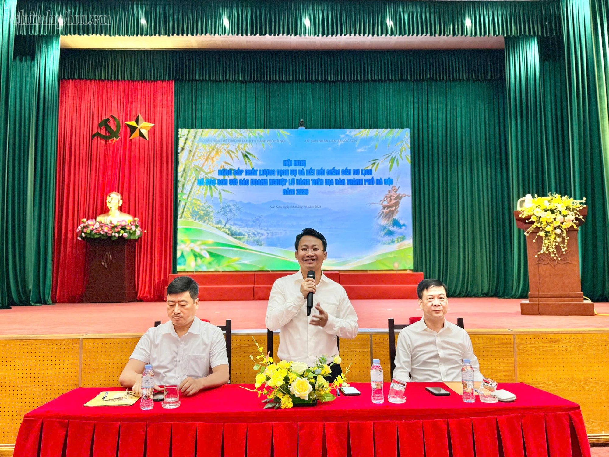 Sóc Sơn kết nối doanh nghiệp lữ hành, tìm cách giữ chân du khách- Ảnh 1.