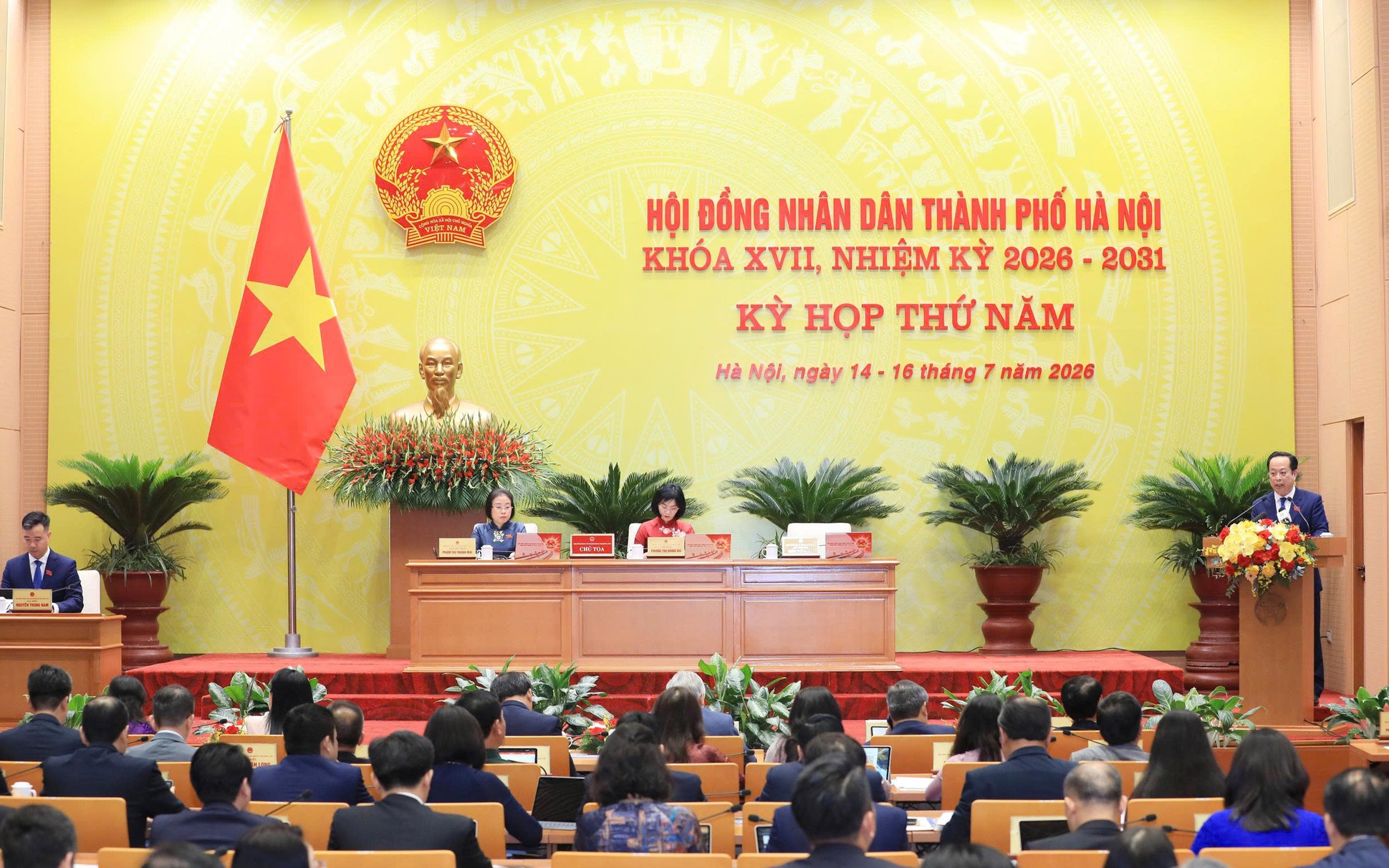 Khai mạc kỳ họp thứ 5, HĐND TP. Hà Nội khóa XVII