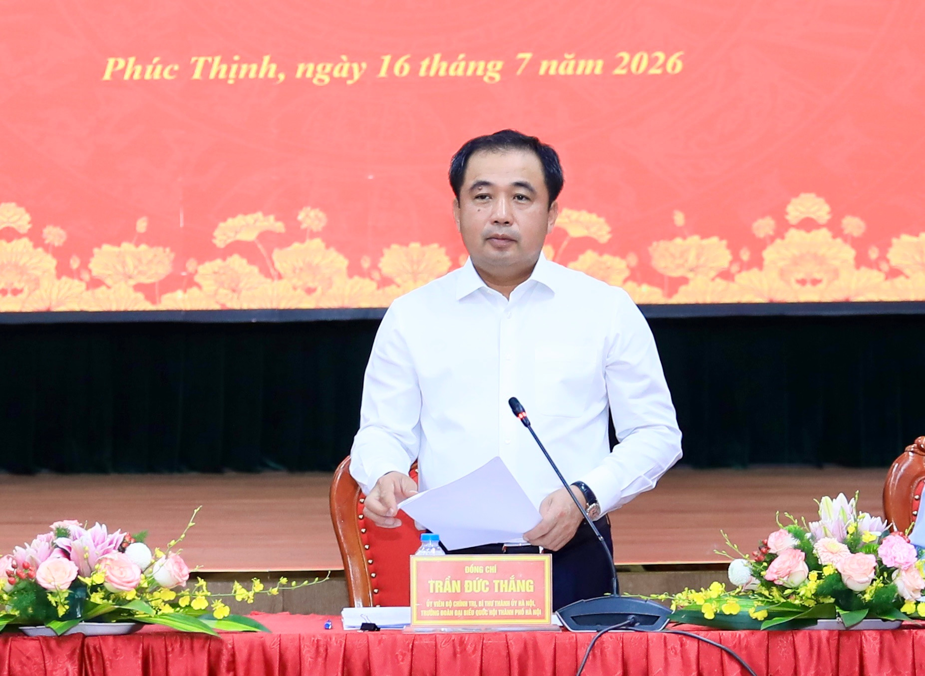 Bí thư Thành ủy Hà Nội chỉ đạo tháo gỡ khó khăn, thúc đẩy phát triển vùng phía Bắc Thủ đô- Ảnh 2.