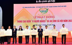 Hà Nội phát động Tháng cao điểm 'Vì người nghèo' và an sinh xã hội năm 2022