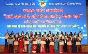 Hà Nội tôn vinh 150 nhà giáo tâm huyết, sáng tạo