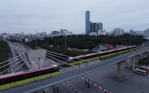 Metro Nhổn- Ga Hà Nội chạy thử toàn tuyến đoạn trên cao