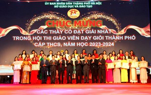 Hà Nội trao thưởng giáo viên dạy giỏi cấp thành phố