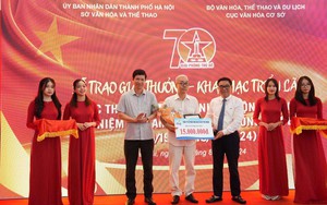 Trao giải Cuộc thi Sáng tác tranh cổ động và logo kỷ niệm 70 năm Ngày Giải phóng Thủ đô