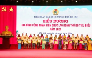 Biểu dương 100 gia đình công nhân tiêu biểu năm 2024