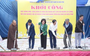 Kiều Phú khởi công xây dựng, sửa chữa 63 căn nhà cho người có công và hộ cận nghèo