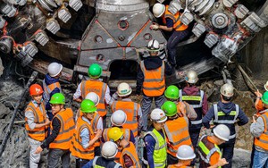 Hà Nội: Hoàn tất khoan hầm 4 ga ngầm đầu tiên của tuyến metro số 3