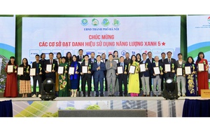 Hà Nội vinh danh 87 cơ sở, công trình sử dụng năng lượng xanh
