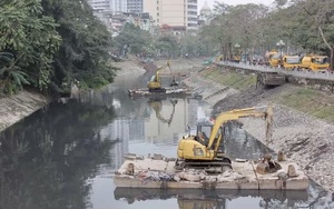 Tăng tốc để hoàn thành đúng tiến độ cải tạo, chỉnh trang bờ sông Tô Lịch