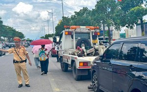 Kiên quyết xử lý vi phạm trật tự, an toàn giao thông khu vực Trung tâm Triển lãm Quốc gia