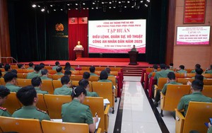 Tập huấn điều lệnh, quân sự, võ thuật Công an Nhân dân năm 2025