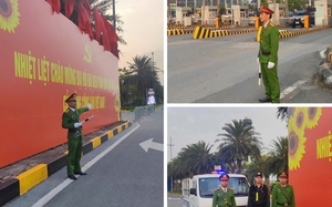 Công an Sân bay Nội Bài bảo đảm an ninh, trật tự tuyệt đối phục vụ Đại hội XIV của Đảng