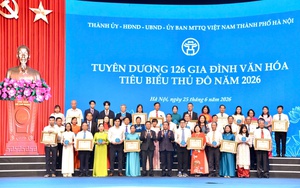 Tuyên dương 126 gia đình văn hóa tiêu biểu của Thủ đô