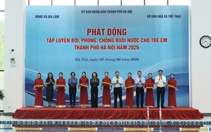 Hà Nội phát động tập luyện bơi, phòng, chống đuối nước cho trẻ em năm 2026