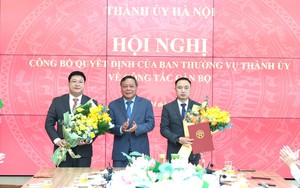 Thành ủy Hà Nội công bố các quyết định về công tác cán bộ