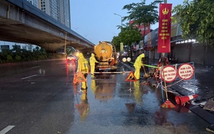 Mưa lớn diện rộng, các công trình chống ngập bước đầu phát huy hiệu quả