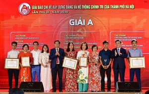 Trao thưởng 2 giải báo chí về xây dựng Đảng và phát triển văn hóa Hà Nội