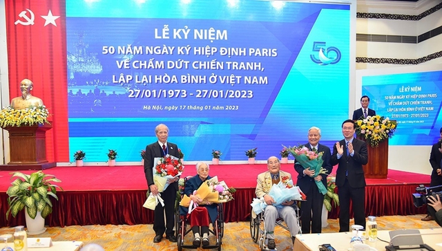 50th anniversary of Paris Peace Accords celebrated in Ha Noi - Ảnh 1.