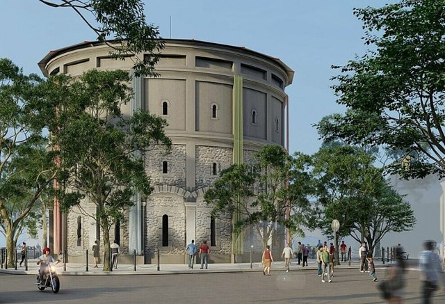 Hang Dau Water Tower opens to visitors- Ảnh 1.