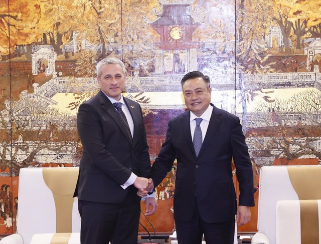 Mayor receives Belarusian Ambassador- Ảnh 1.