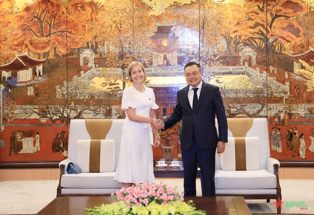 Ha Noi Mayor receives Peruvian Ambassador to Viet Nam- Ảnh 1.