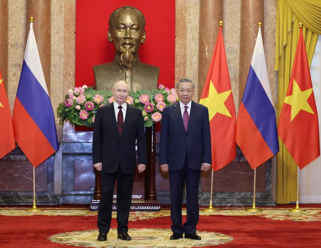 Grand welcome ceremony held for Russian President Vladimir Putin- Ảnh 1.
