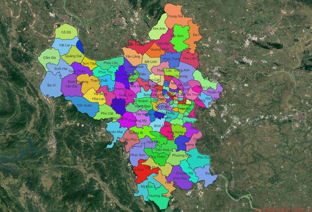 List of 126 communes and wards of Ha Noi after the reorganization- Ảnh 1. List of 126 communes and wards of Ha Noi after the reorganization- Ảnh 1.