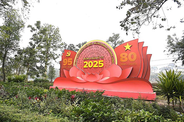 Ha Noi streets decorated on CPV's 95th anniversary- Ảnh 3.