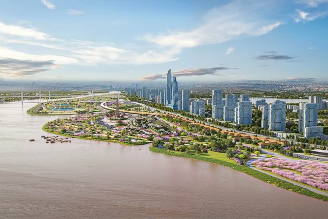 Ha Noi approves nearly US$28 billion Red River landscape boulevard project- Ảnh 1.