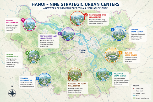 Key figures of Ha Noi’s 100-year master plan- Ảnh 3.