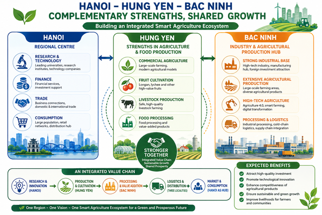 Three northern localities strengthen regional partnership to attract smart agriculture investment- Ảnh 2.
