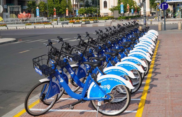 Thí điểm dịch vụ xe đạp đô thị trên địa bàn Hà Nội - Ảnh 1.