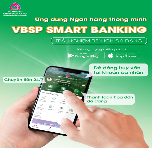 Ngân hàng Chính sách xã hội TP. Hà Nội triển khai dịch vụ Mobile Banking - Ảnh 1.