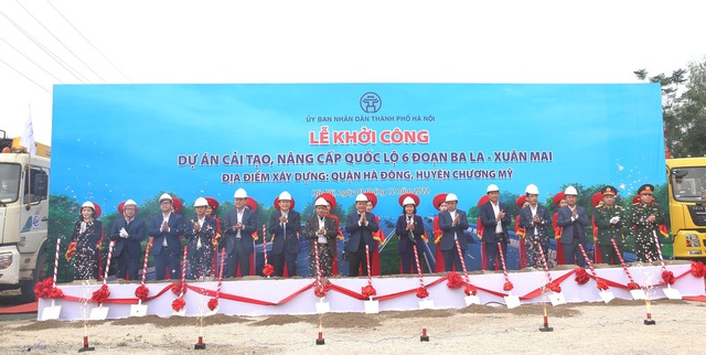Hà Nội: Khởi công dự án cải tạo, nâng cấp Quốc lộ 6 đoạn Ba La-Xuân Mai - Ảnh 1.