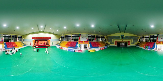 Nhà thi đấu ngoại thành Hà Nội sẵn sàng phục vụ SEA Games 31 - Ảnh 1.
