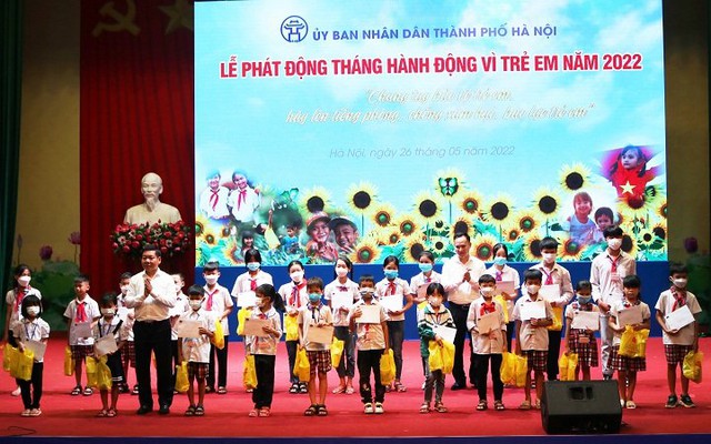 Hà Nội phát động Tháng hành động Vì trẻ em năm 2022 - Ảnh 1.