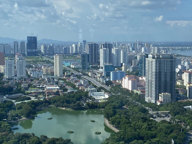 View Hà Nội nhìn từ trên các tòa nhà cao tầng - Ảnh 4.