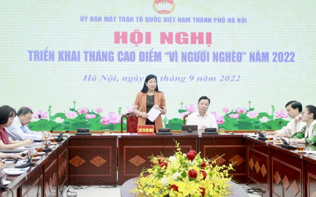Hà Nội triển khai Tháng cao điểm ‘Vì người nghèo’ năm 2022  - Ảnh 1.