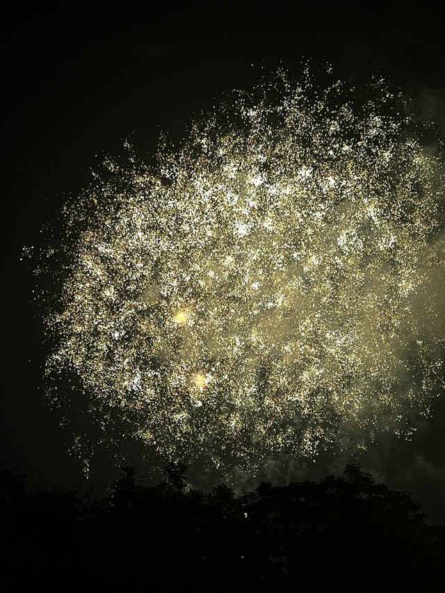Ngắm pháo hoa rực sáng trên bầu trời Thủ đô Hà Nội - Ảnh 6.