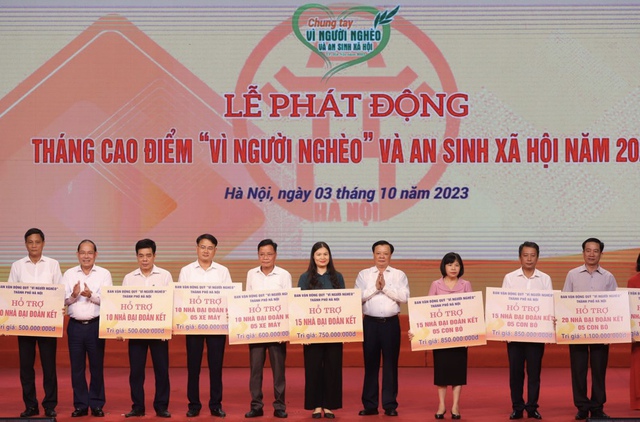 Hà Nội phát động Tháng cao điểm ‘Vì người nghèo’ năm 2023 - Ảnh 1.