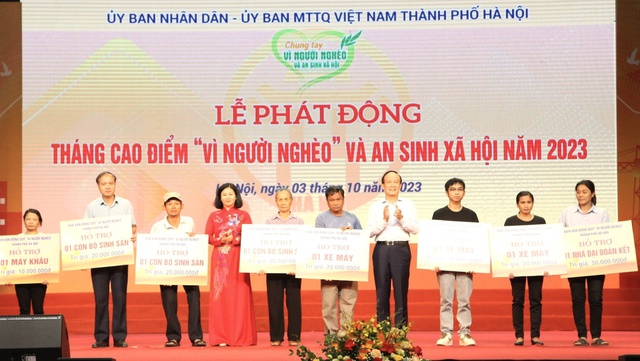 Hà Nội phát động Tháng cao điểm ‘Vì người nghèo’ năm 2023 - Ảnh 3.