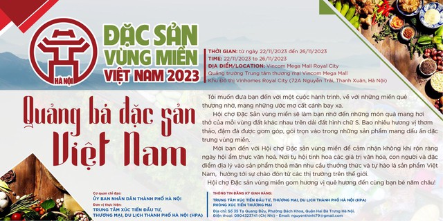 Sắp diễn ra Hội chợ Đặc sản Vùng miền Việt Nam 2023- Ảnh 1.
