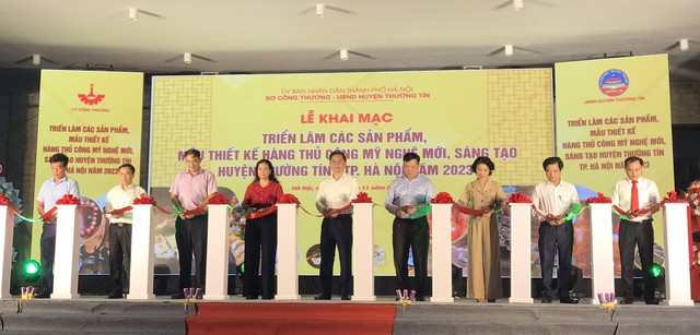 Khai mạc Triển lãm các sản phẩm, mẫu thiết kế hàng thủ công mỹ nghệ Hà Nội 2023  - Ảnh 1.