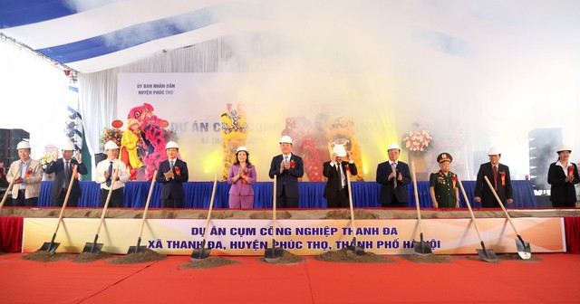 Hà Nội khởi công xây dựng cụm công nghiệp Thanh Đa - Ảnh 1.