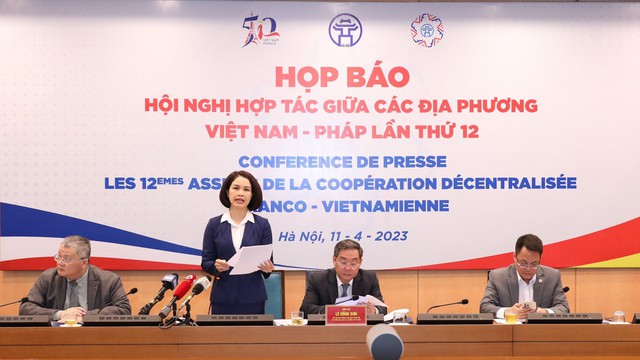 Hà Nội họp báo về Hội nghị hợp tác giữa các địa phương Việt Nam – Pháp lần thứ 12 - Ảnh 1.
