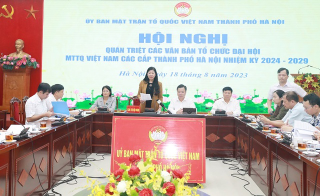 Hà Nội: Chuẩn bị tốt nhất để tổ chức Đại hội MTTQ Việt Nam các cấp  - Ảnh 1.