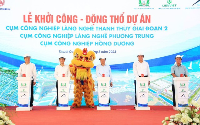 Hà Nội: Khởi công 3 dự án cụm công nghiệp tại huyện Thanh Oai - Ảnh 1.